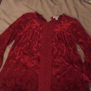 Red casual Blouse